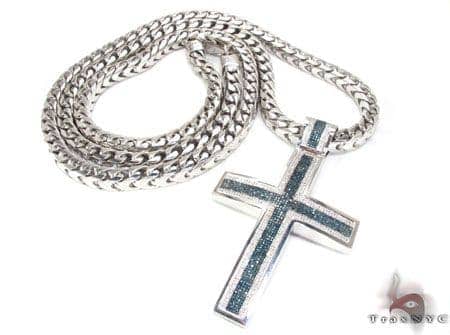 Silver Dipped Franco Chain 40 Inches 