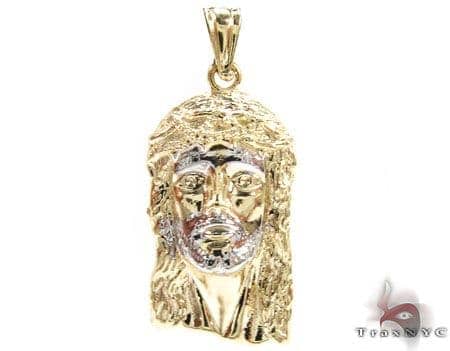 Mens Gold Pendant Yellow Gold 10k