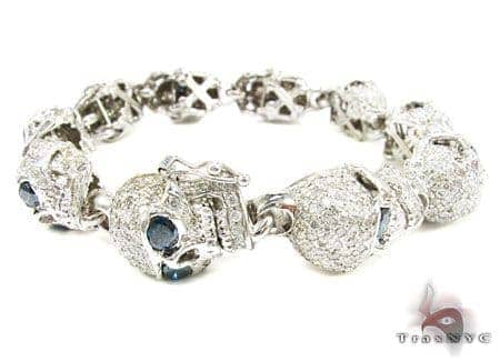 Custom Jewelry - Diamond Skull Bracelet 