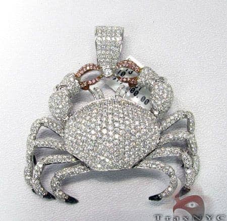 diamond crab necklace