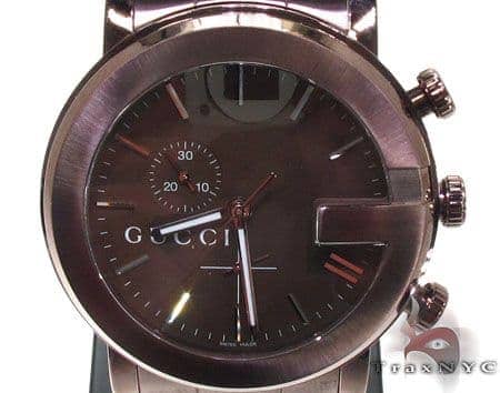 Økologi hestekræfter krænkelse Dark Chocolate 101G-Gucci Watch YA101341 18654 Mens Gucci Stainless Steel