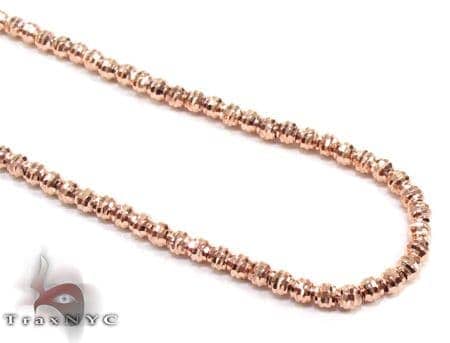 moon cut chain rose gold