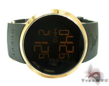 gucci digital watch gold