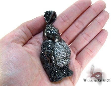 black rhodium pendant