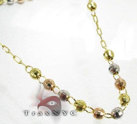 3 Tone Gold Rosary Beads 2 3237 Mens 