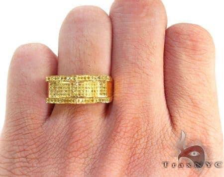 mens canary yellow diamond rings