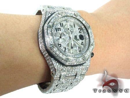 Diamond encrusted store audemars piguet