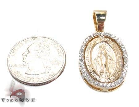 Virgin mary deals diamond pendant