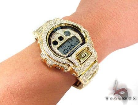 G-shock Fully Ice White Color CZ Loaded Watch 30495 Mens G-Shock