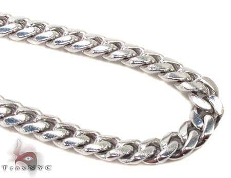 40 inch white gold chain