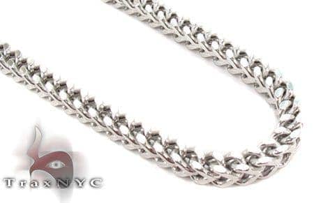 40 inch white gold chain