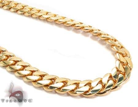 28"x 24mm SUPER HEAVY STAINLESS STEEL CUBAN CURB GOLD NECKLACE 536g A24