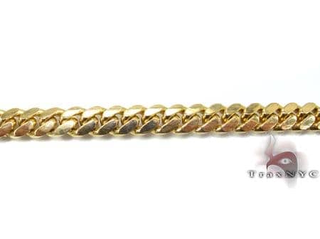 8mm Stainless Steel Cuban Link Chain and Bracelet M (7.5-8) / Black