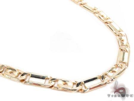 14K Gold Tiger Eye Chain 24 Inches 6mm 
