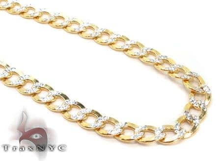 diamond cut gold chain 10k