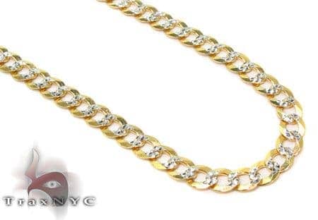 18 inch diamond cut gold chain