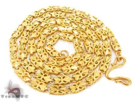 18 inch 24k gold chain