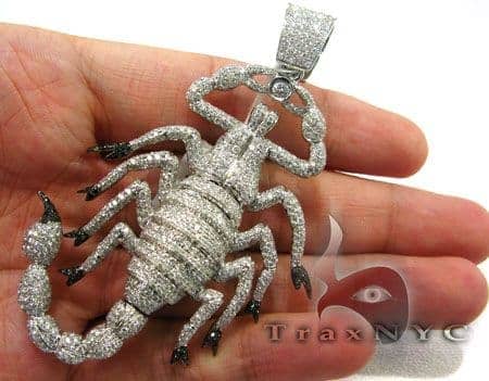 diamond scorpio pendant