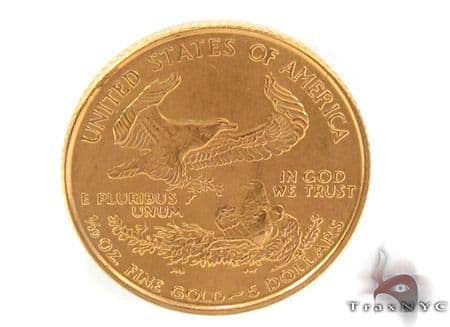 $5 Dollar 1/10 OZ Fine Gold American Eagle Coin 33450