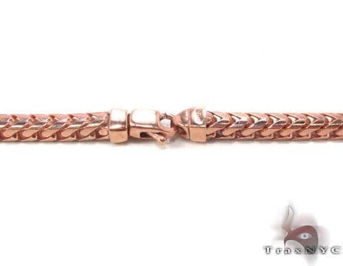 Rose Gold Franco Chain 34 Inches, 4.5mm 