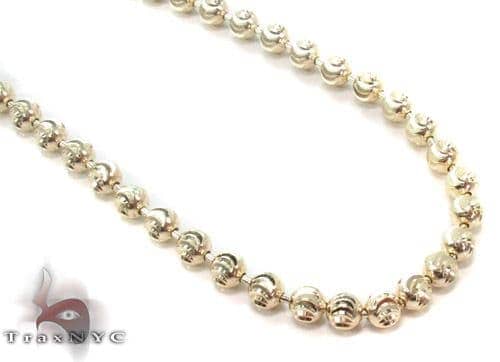 Yellow Gold Disco Ball Chain 26 Inches 