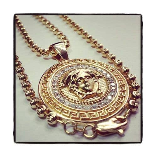 Medusa Diamond Pendant 36242 Mens Metal 