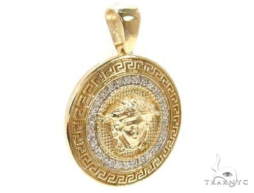 medusa diamond pendant