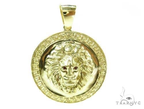 gold lion locket