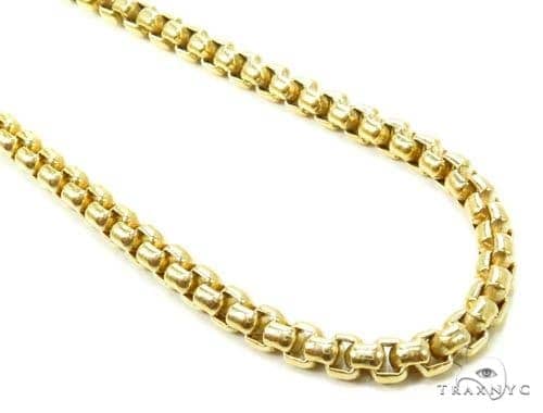 14k Gold Round Box Hollow Chain 20 Inches 3 5mm 13 30 Grams Mens Gold Yellow Gold 14k