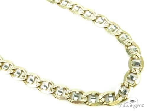 mens 14k gold mariner chain