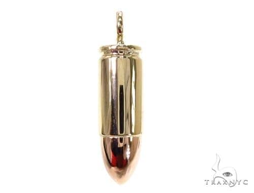 Real Gold Necklace Gold Bullet Pendant Gift for Her