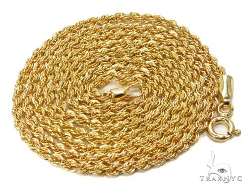 mens gold rope chain 22 inch