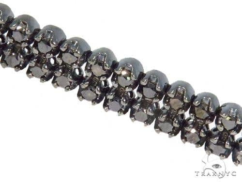 14k White Gold Diamond Leather Rope Bracelet 65035: buy online in NYC. Best  price at TRAXNYC.