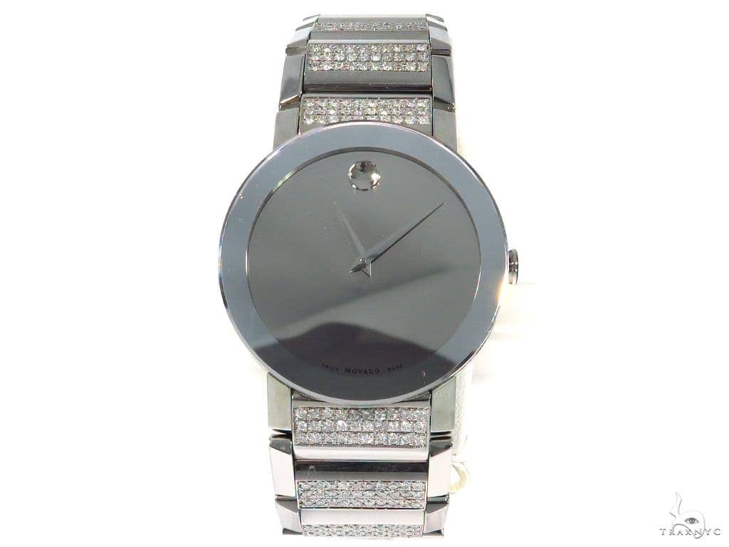 Iced out shop movado watch