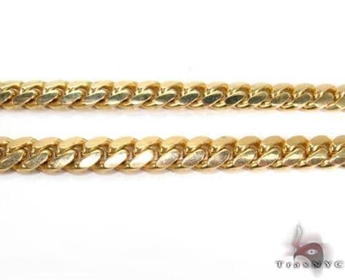 Miami Cuban Chain 14k Yellow Gold 16 Inches 6mm 46001
