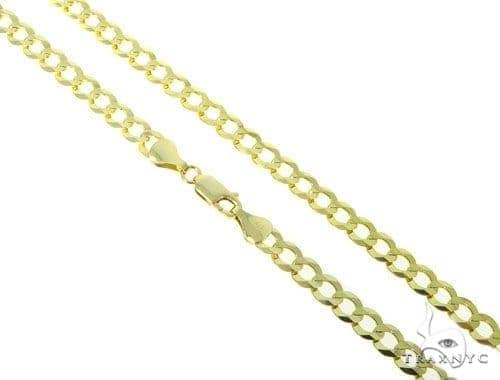 10k solid gold curb chain