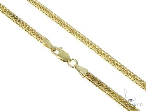 Mens 10k Solid Yellow Gold Foxtail 