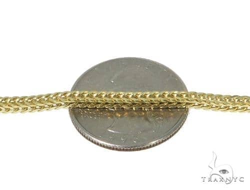 Mens 10k Solid Yellow Gold Foxtail 