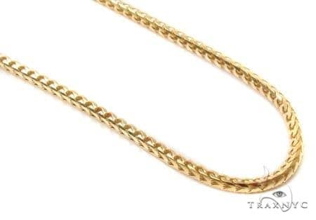 Mens 14k Solid Yellow Gold Franco Chain 