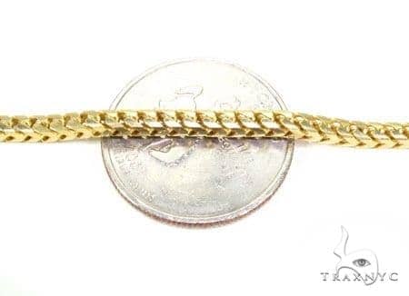 Mens 14k Solid Yellow Gold Franco Chain 
