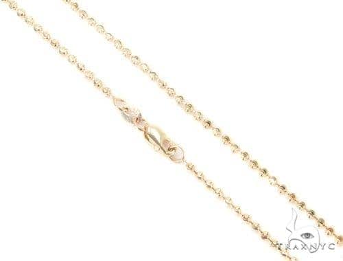 Mens 14k Solid Yellow Gold Moon Cut 