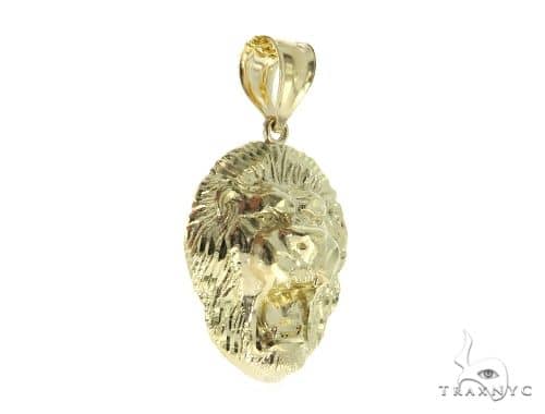 gold lion pendant 10k