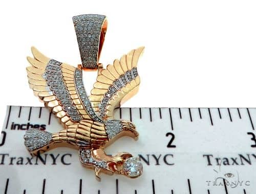 eagle diamond pendant