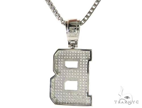 Details about   Sterling Silver Cubic Zirconia Set 25mm High Fancy Initial N Pendant
