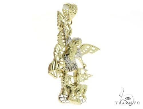 10K St. Michael Pendant and Franco Link 