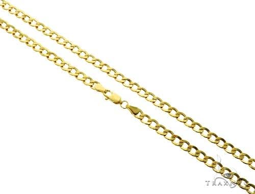 10K Yellow Gold Hollow Cuban Curb Link 