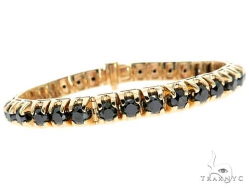 1740 Carat Black Diamond Hip Hop Bracelet In 14k White Gold  Gemone  Diamonds Surat Gujarat