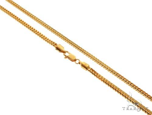 22K Yellow Gold Foxtail Link Chain 20 