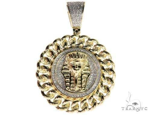 10k gold pharaoh pendant