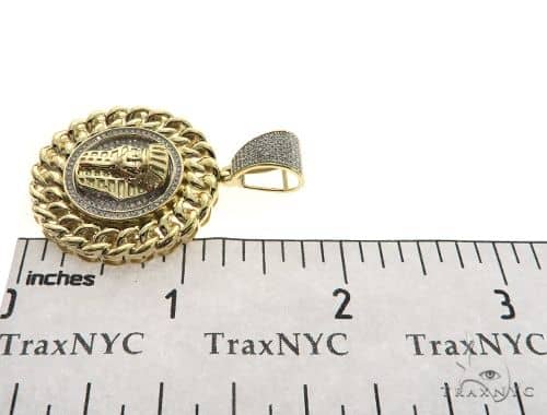 The Pharaoh Natural Mahogany Obsidian /& 18K Gold Pharaoh with Micro Pave CZ